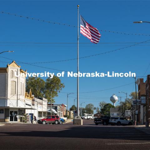 Downtown Deshler, Nebraska. May 1, 2021. Photo by Craig Chandler / University Communication.  